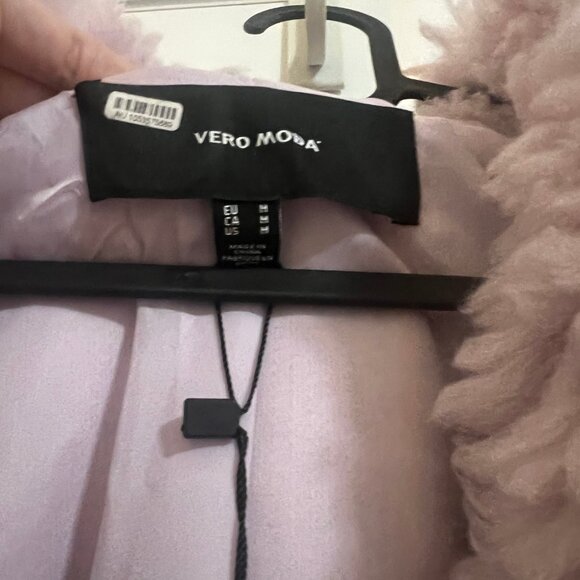 NWT Vero Moda Elvira Teddy Jacket in Lavender Pastel Purple - Picture 12 of 16